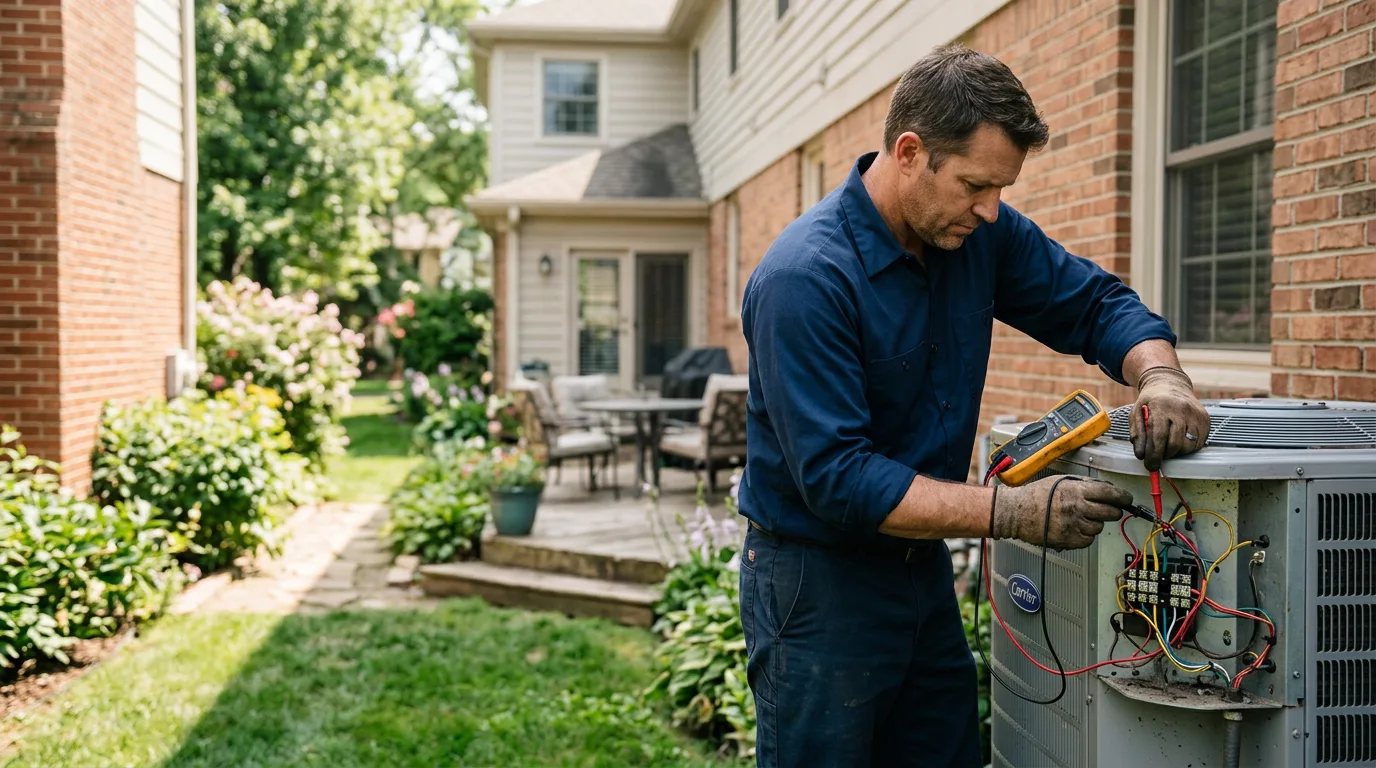 HVAC technician working near Westport Point, MA